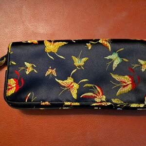 Silk butterfly clutch Lord and Taylor